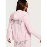 Juicy Couture - Robertson Tracktop met Broek - Kleur: Cherry Blossom - Materiaal: Diamante