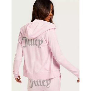 Juicy Couture - Robertson Tracktop met Broek - Kleur: Cherry Blossom - Materiaal: Diamante