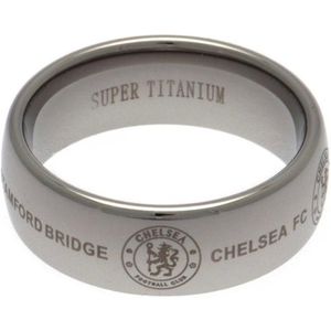 Chelsea FC Super titanium ring (M) (Zilver)