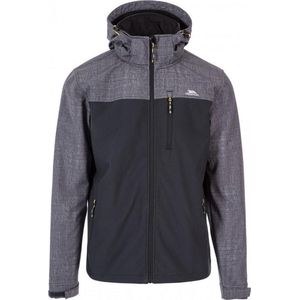 Trespass - Heren Abbott Softshell Jas (Zwart/Grijs)