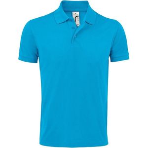 SOLS Heren Prime Pique Poloshirt met korte mouwen (Aqua)