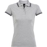 Tee Jays Heren Two Tone Raglan Hooded Sweatshirt (Heide Grijs/Navy)