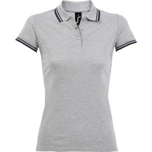 Tee Jays Heren Two Tone Raglan Hooded Sweatshirt (Heide Grijs/Navy)