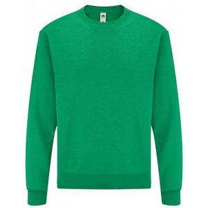 Fruit Of The Loom Heren Klassieke Drop Schouder Sweatshirt (Heather Groen)