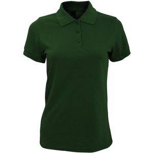 SOLS Dames dames Prime Pique Polo Shirt (Fles groen)