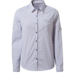 Craghoppers Dames dames NosiLife Gisele shirt met lange mouwen (Paradijs Blauwdruk)