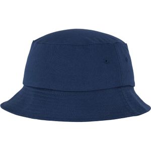 Flexfit by Yupoong Volwassenen Unisex Katoenen Twill Bucket Hat  (Marine)