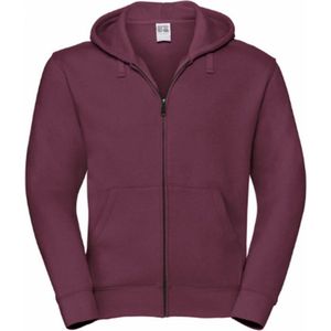 Russell - Authentieke Sweatshirt - Bourgondië - Met Volledige Ritssluiting