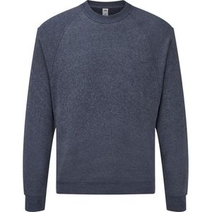 Fruit Of The Loom - Heren Raglan Mouwen - Sweatshirt - Heather Marine