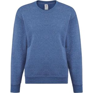 Fruit Of The Loom Childrens Unisex Set In Sleeve Sweatshirt (Heather Royaal)