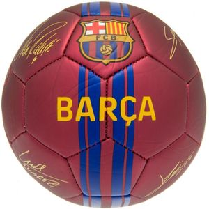 FC Barcelona Gedrukte handtekening Voetbal  (Rood/Blauw)