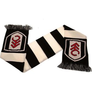 Taylors - Fulham FC Gebreide Sjaal (Zwart/Wit)