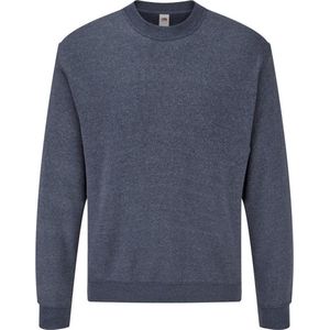 Fruit Of The Loom Heren Iconisch Poloshirt. (Heather Marine)