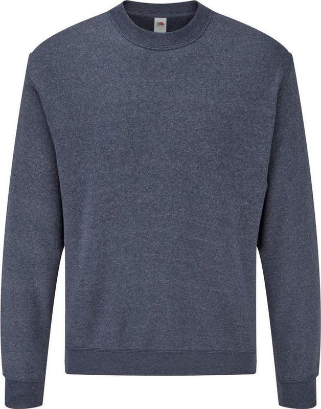 Fruit Of The Loom Heren Iconisch Poloshirt. (Heather Marine)