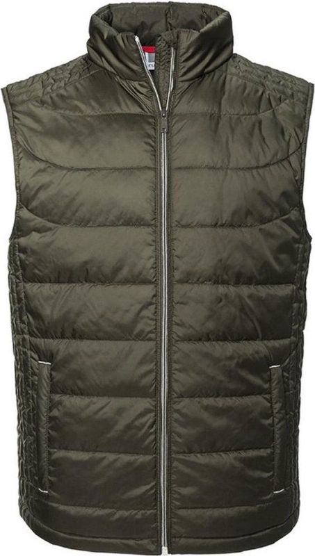 Russell Heren Nano Gewatteerde Bodywarmer (Donkere Olijf)