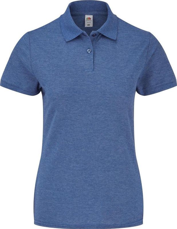 Fruit Of The Loom Heren Iconisch Poloshirt. (Heather Royaal Blauw)
