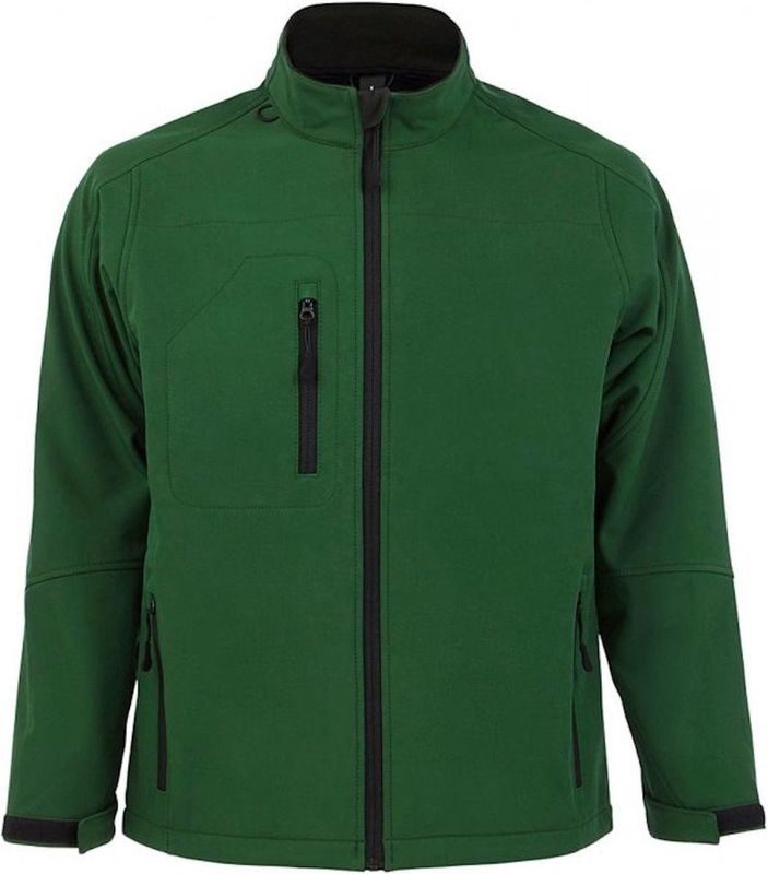 SOLS - Relax Soft Shell Jacket - Fles Groen - Ademend - Winddicht - Waterbestendig