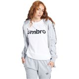 Umbro Taped Zip Sweatshirt Met Rits Wit Man