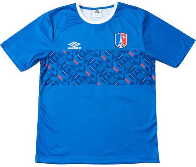 Umbro France Chest Panel World Cup 2022 T-shirt Met Korte Mouwen Blauw Man