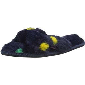 Joules Mabelle Pantoffels voor dames, Met stippen, marineblauw