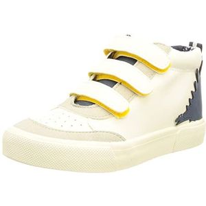 Joules JNR Bailey Sneakers voor jongens, Wit Navy, 27 EU