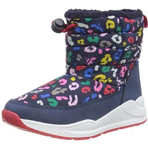 Joules Meisjes Jnr Winter Boot Enkel, Navy Luipaard