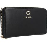 Ted Baker Dames Ritsportemonnee Leer - Zwart - One Size