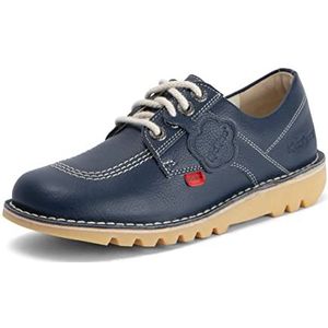 Kickers Volwassen Unisex Kick Lo-schoenen, extra comfortabel, toegevoegde duurzaamheid, kwaliteit, marineblauw, 38 EU