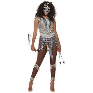 Smiffys - Dark Spirit Warrior Kostuum - L - Multicolours