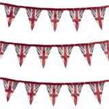 Smiffys - Union Jack Fabric Bunting Feestdecoratie - Multicolours