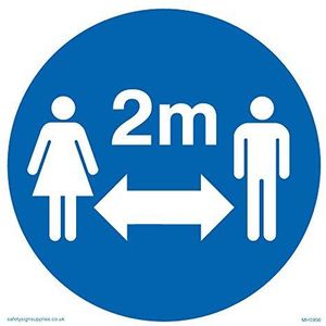 Viking Signs Sociaal afstand symbool teken - Vinyl/Sticker