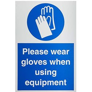 Draag handschoenen bij gebruik van de uitrusting