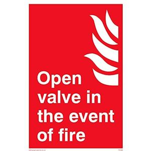 Pack van vijf - Open Valve In Het Gebeurtenis Van Vuurbord - 100x150mm - A6P