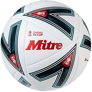 Mitre Match FA Cup Voetbal 22/23, Wit/Groen/Rood