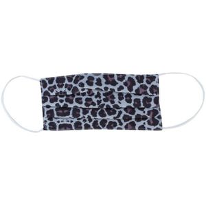 Accessoires Brave Soul Fashion grijs mondmasker met luipaardprint