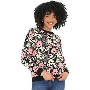 Brave Soul LK-248FLOWER Damestrui, zwart, normaal, Blanco Y Gris, M