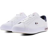 Lacoste - Powercourt Tri - Sneakers - Wit - Leer