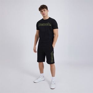 Bench - Gowsen - T-shirt en Short Set - Zwart - 100% Katoen