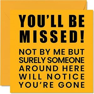 Funny Leaving Card | Kaarten voor nieuwe baan | Afscheid collega collega | Veel geluk Gefeliciteerd | Leaving Job Gifts & Cadeaus | 14cm Funny Leaving Card | Kaarten voor nieuwe baan | Afscheid collega collega | Veel geluk Gefeliciteerd | Leaving Job Gifts & Cadeaus | 14cm