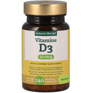 Holland & Barrett Vitamine D3 10mcg - 240 tabletten