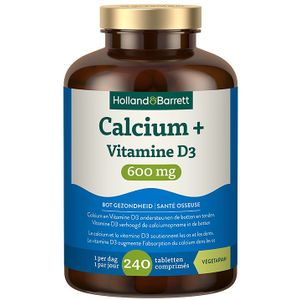 Holland & Barrett Calcium + Vitamine D3 600 mg - 240 tabletten