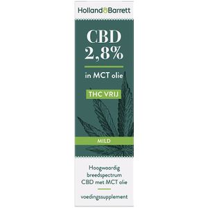 Holland & Barrett CBD Olie Mild 2,8% (10ml)