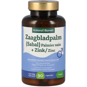Holland & Barrett Zaagbladpalm (Sabal) + Zink - 90 capsules