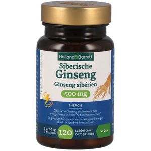 Holland & Barrett Siberische Ginseng 500mg - 120 tabletten