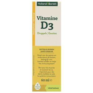 Holland & Barrett Vitamine D3 Druppels Sinaasappelsmaak - 60 ml