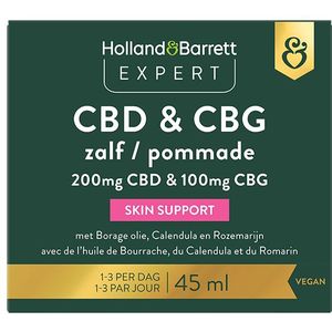 Holland & Barrett Expert CBD & CBG Zalf - 45ml