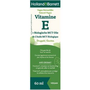 Holland & Barrett Vitamine E Druppels Met MCT Olie - 60ml