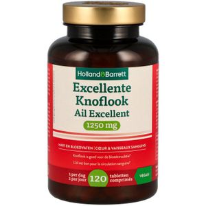 Holland & Barrett Excellente Knoflook 1250mg - 120 tabletten