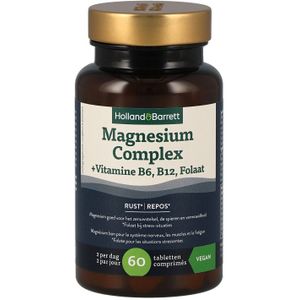 Holland & Barrett Magnesium Complex + Vitamine B6, B12, Folaat - 60 tabletten