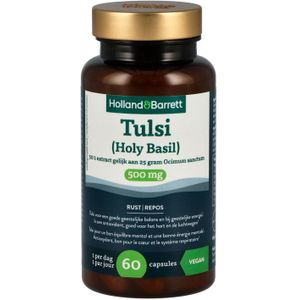 Holland & Barrett Tulsi (Holy Basil) 500mg 50:1 extract - 60 capsules